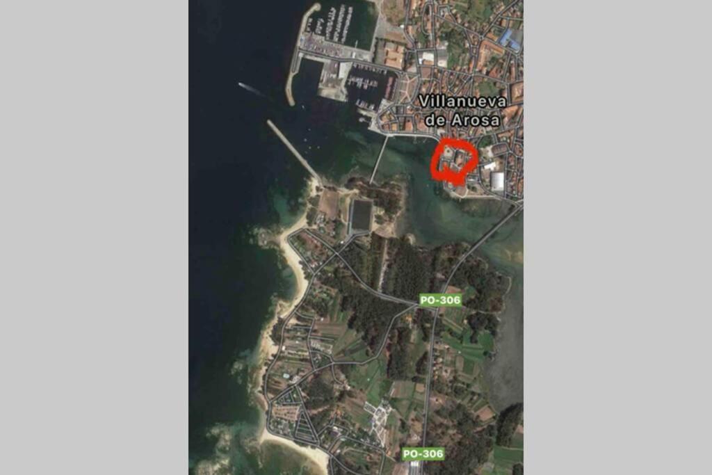 Apartamento Plaza Del Parque Vilanova de Arousa Exterior foto